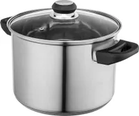 Stahltopf mit Glasdeckel Emilio 22cm 5.6l