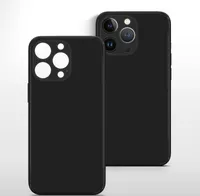 Hülle für iPhone 13 Pro Handy Hülle Kameraschutz Case Silikon Cover Schwarz