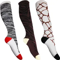 Dámske ponožky (3-pack) 1300 (37 EU-40,5 EU) (hnedá/biela/čierna)