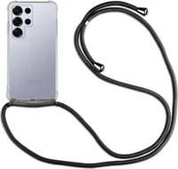 Handykette für Samsung S25 Ultra Handyhülle mit Band Hülle Galaxy S25 Ultra in Schwarz