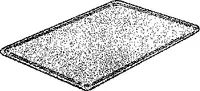 Unterlegblech Ölofen braun pulverbeschichtet – 60 x 80 cm