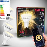 LED WiFi Leuchtmittel SmartHome Lampe dimmbar Licht Birne GU10 Alexa Google 5,5W