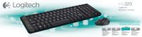 Logitech Wireless Combo MK220 Keyboard RF Wireless QWERTY English Black