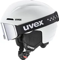 Uvex Viti Set Helm Mit Visier Schwarz 54-58 cm / Mirror Green Supravision Yellow Clear/CAT2 Schwarz 54-58 cm