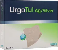 Urgotül Silver 5x5 cm Wundgaze 10 St