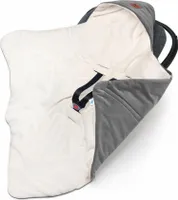 Pepi Dětská deka do autosedačky - deka s Minky Fleece - Cuddle Blanket Dětská deka do autosedačky - 90×90 cm - šedá