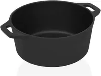 vidaXL Hrnec Ø26,5 cm litinový