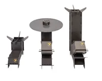 Komplettset - Raketenofen S - mit Feuerplatte 5mm #611