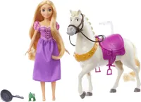 Disney Princess Rapunzel & Maximus Spielfiguren mit Bratpfannenbürste