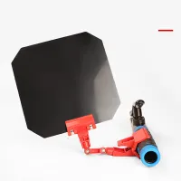 Svařovací zatemňovací deska, 18 cm, čtvercová, červený držák, přenosná svařovací zatemňovací deska pro průmysl