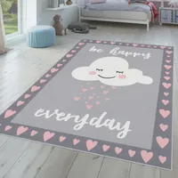 TT Home Kinderteppich Teppich Kinderzimmer Junge Mädchen Spielteppich Baby Modern Größe 80x150 cm