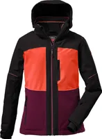 Skianzug Kinder Mädchen Gr. 128 Jacke schwarz Hose orange - 128