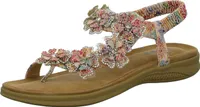 living UPATED Damen-Sandalette Pink-Multi, Farbe:rot, EU Größe:38