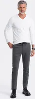 Ombre Clothing Pánske tričko s dlhým rukávom Hespexia biela M