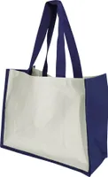 Westford Mill Printers Jute-Tasche / Shopper / Einkaufstasche, 21 Liter (2 Stück/Packung) BC4539 (Einheitsgröße) (Marineblau)