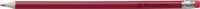 Bleistift mit Radierer / HB / Farbe: lackiert rot / mit Gravur