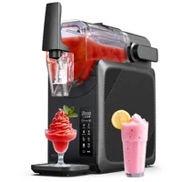 ecozy Slushie Maschine 2L, 24h-Timer, Selbstreinigung, 5 Programme, Slushie, Frappé, Cocktail, Milchshake, Wein, LED-Touchscreen, Slush Maschine