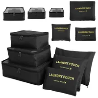 Kofferorganizer schwarz Reiseorganisatoren Launry Pouch für Koffer Reisen Urlaub