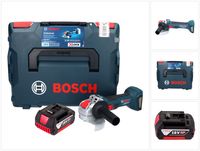 Bosch GWX 18V-7 Professional Akku Winkelschleifer 18 V 125 mm Brushless X-LOCK + 1x Akku 5,0 Ah + L-Boxx - ohne Ladegerät