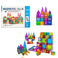 Magnetická stavebnica pre deti sada 120ks - Magnetic Tiles