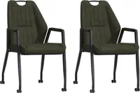 Axa Stuhl mit Rollen – Moss – 2er-Set