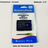 Akku für Nintendo 3DS 2000mAh 3.7V Batterie Ersatzakku