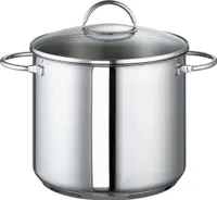 ROHE Germany Edelstahl-Suppentopf Ravenna,  24 cm, ca. 9 Liter, mit Deckel