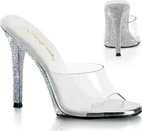 GALA-01DM Damen Slipper von Fabulicious, Transparent EU 41, US 11