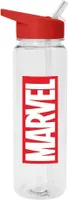Marvel - Wasserflasche, Logo, Kunststoff PM7490 (Einheitsgröße) (Rot/Weiß)