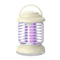 Insektenvernichter Elektrisch USB Mückenlampe Insektenlampen Mückenkiller Indoor Outdoor Camping, 1200mA Milchig-Weiß