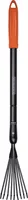 BLACK+DECKER Laubrechen BXGTTO7050 Verstellbar von 77 bis 110 CM - Rasenrechen - Harke - Rostbeständig - Schwarz/Orange