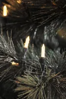 Konstsmide - LED Minilichterkette, 40 warm weiße Dioden, 24V Außentrafo, grünes Kabel ; 6004-100