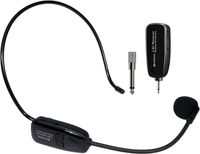 Retekess TT123 Kabelloses Headset-Mikrofonsystem, 2,4 G, PA-System und Verstärker-Headset-Mikrofon, Wiederaufladbar, für Sprachverstärker, Unterricht, Fitness-Tutoring