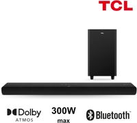 TCL TS8212-EU, 2.1.2 Kanäle, 300 W, Dolby Atmos, Dolby Digital Plus, Dolby TrueHD, Bild, Musik, TV, 100 dB, Schwarz