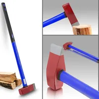 Bituxx Spalthammer/Spaltkeil mit Fiberglas Griff, blau, MS-15745