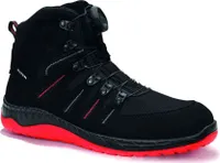 ELTEN Sicherheitsstiefel MADDOX BOA® black-red Mid ESD S3, Gr. 44