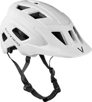 BLACK CREVICE - Damen/Herren MTB-Fahrradhelm mit LED-Rücklicht | Farbe: Weiß | Größe: M/L (58-61 cm)