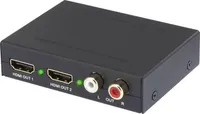 SpeaKa Professional 2 portový audio extraktor HDMI - převodník HDMI, Cinch, Toslink