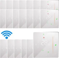 20X WiFi Digital LCD Raumthermostat Thermostatr für 5A Wassererwärmung Fußbodenheizung Wöchentlich programmierbarer Wandthermostat Raumthermostat
