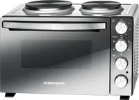 ROMMELSBACHER mała kuchnia z 2 płytami piekarnik 3250W 5BA 30L. bw-srebrny KM 3300