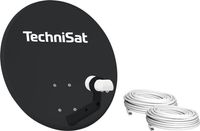 Technisat SAT-Spiegel mit LNB TECHNITENNE 60 anthrazit inkl. AZ/EL-Halterung, Twin-LNB