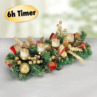 LED-Adventsgesteck mit Timer