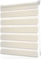 Lichtblick Duo Rollo ohne Bohren, verspannt, blickdicht Natur, 70 cm x 130 cm (B x L)