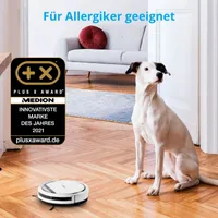 MEDION 50067666, Beutellos, Weiß, Rund, Kunststoff, 0,3 l, 65 dB