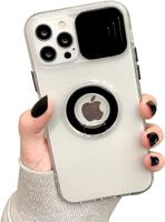 Hülle kameraschutz kompatibel mit iPhone 13 Pro,[mit 360 Grad Ring Ständer ] Silikon Schutzhülle mit Camera Slider Abdeckung Stoßfest Handyhülle Kratzfest Cover für iPhone 13 Pro