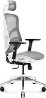 Diablo V-Basic Bürostuhl Chefsessel Netzstoff verstellbare Armlehnen höhenverstellbar ergonomisch Farbwahl (weiß/grau)