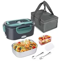 Lunchboxen, 12V/24V/220V Elektrische Lunchbox, 1.5L Brotdose, Beheizter Behälter für Lebensmittel, Auslaufsichere Brotzeitdose, Speisenwärmer Box