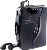 Renkforce RF-CP-150 Tragbarer Kassettenspieler Schwarz