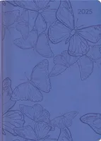 Ladytimer Deluxe Lavender 2025 - Taschen-Kalender A6 (10,7x15,2 cm) - Tucson Einband - mit Motivprägung - Weekly - 192 Seiten - Alpha Edition