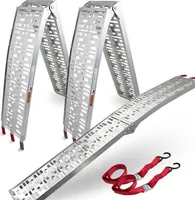 Bituxx 2x Auffahrrampe 2,28m Verladerampe Verladeschiene 340kg klappbar Motorrad Quad MS-11412